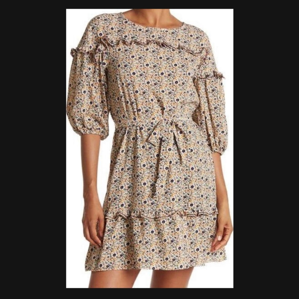 Max Studio NWT  Tie Waist Dress/ Lower Cost Than Nordstroms Rack